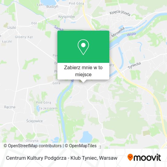 Mapa Centrum Kultury Podgórza - Klub Tyniec