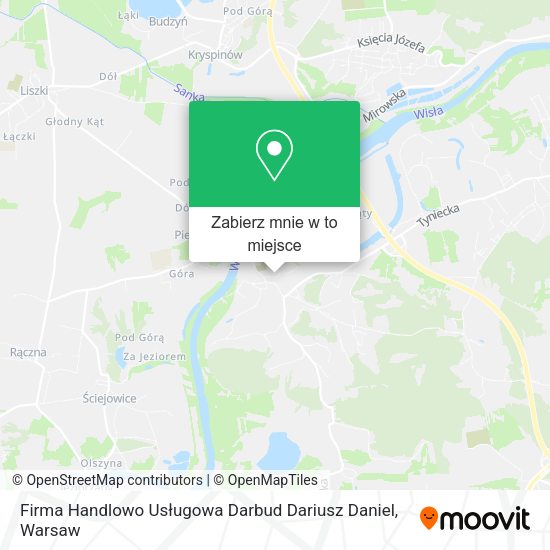 Mapa Firma Handlowo Usługowa Darbud Dariusz Daniel