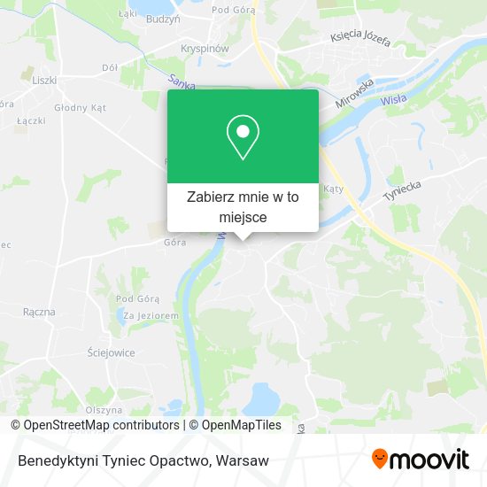 Mapa Benedyktyni Tyniec Opactwo