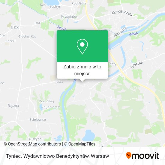 Mapa Tyniec. Wydawnictwo Benedyktynãw