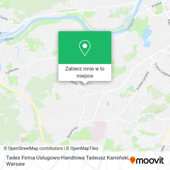 Mapa Tadex Firma Usługowo-Handlowa Tadeusz Kamiński