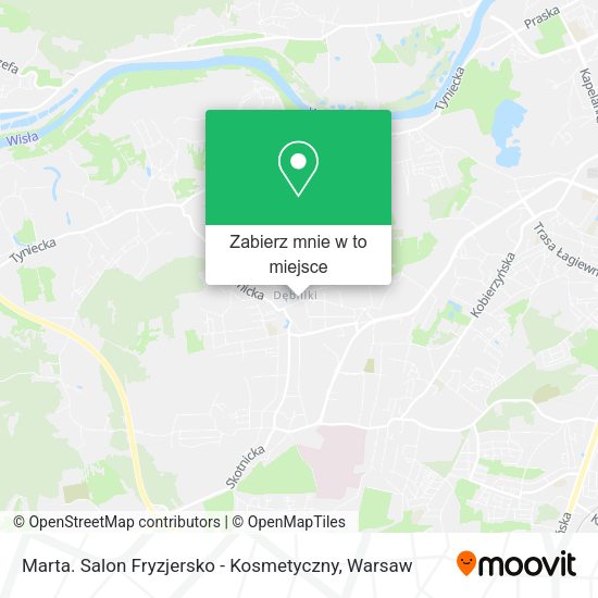 Mapa Marta. Salon Fryzjersko - Kosmetyczny