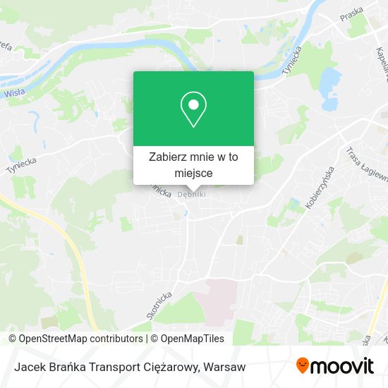 Mapa Jacek Brańka Transport Ciężarowy