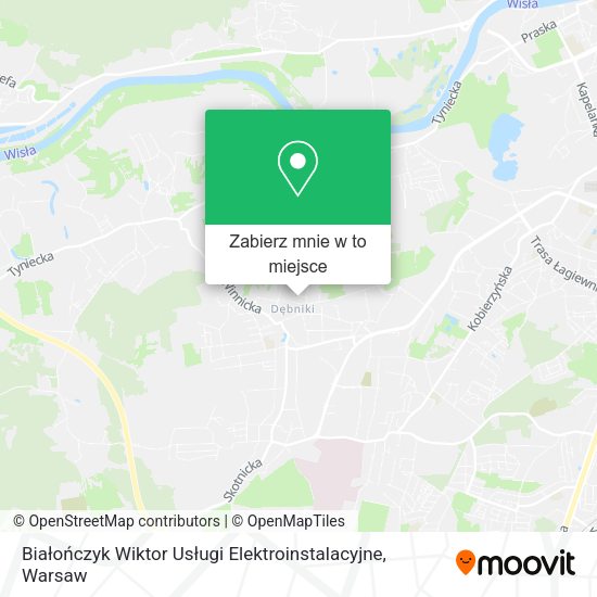 Mapa Białończyk Wiktor Usługi Elektroinstalacyjne