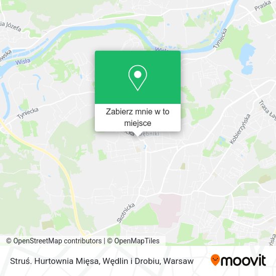 Mapa Struś. Hurtownia Mięsa, Wędlin i Drobiu