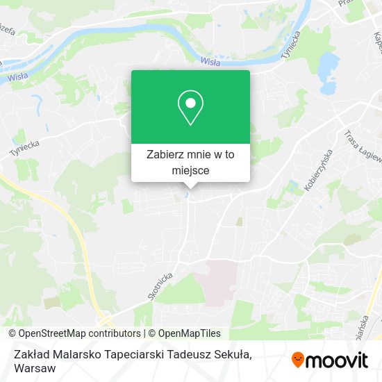 Mapa Zakład Malarsko Tapeciarski Tadeusz Sekuła