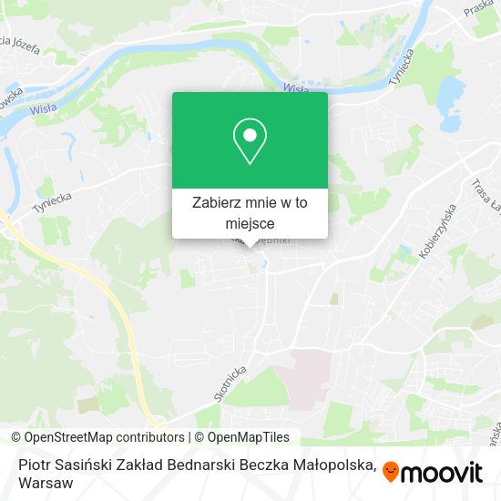 Mapa Piotr Sasiński Zakład Bednarski Beczka Małopolska