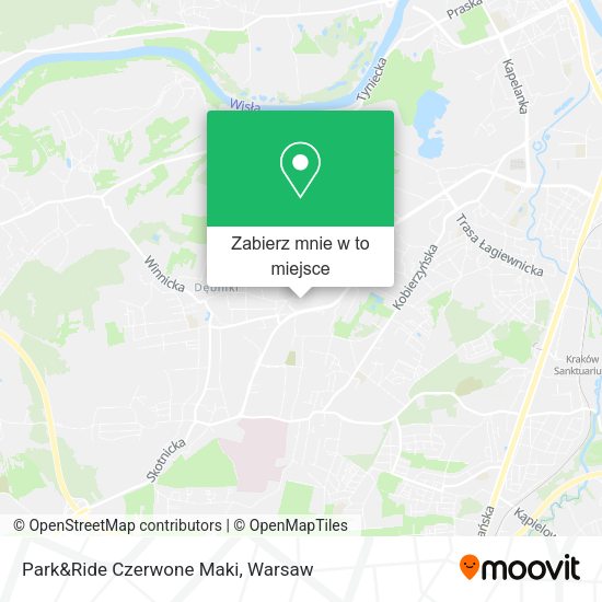 Mapa Park&Ride Czerwone Maki