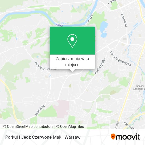 Mapa Parkuj i Jedź Czerwone Maki