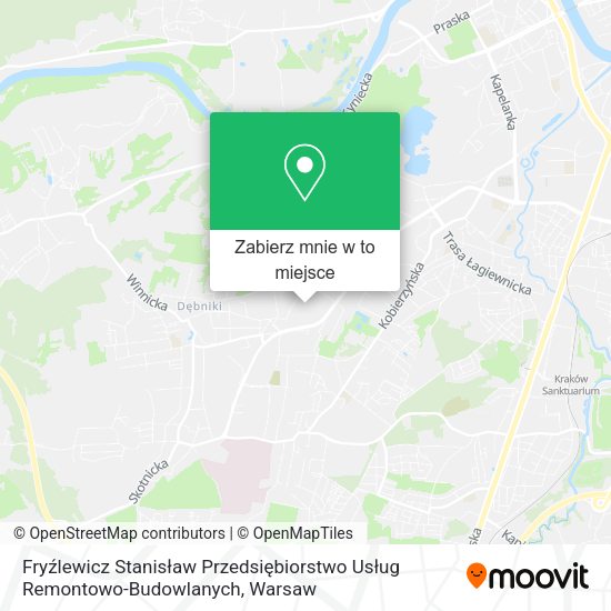 Mapa Fryźlewicz Stanisław Przedsiębiorstwo Usług Remontowo-Budowlanych