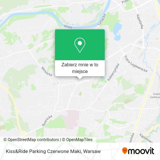 Mapa Kiss&Ride Parking Czerwone Maki