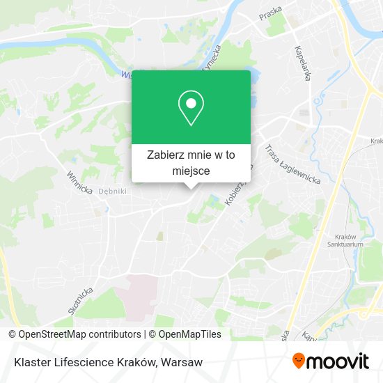 Mapa Klaster Lifescience Kraków