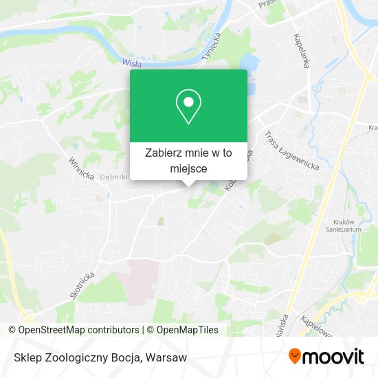 Mapa Sklep Zoologiczny Bocja