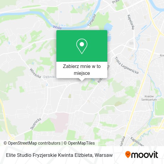 Mapa Elite Studio Fryzjerskie Kwinta Elżbieta