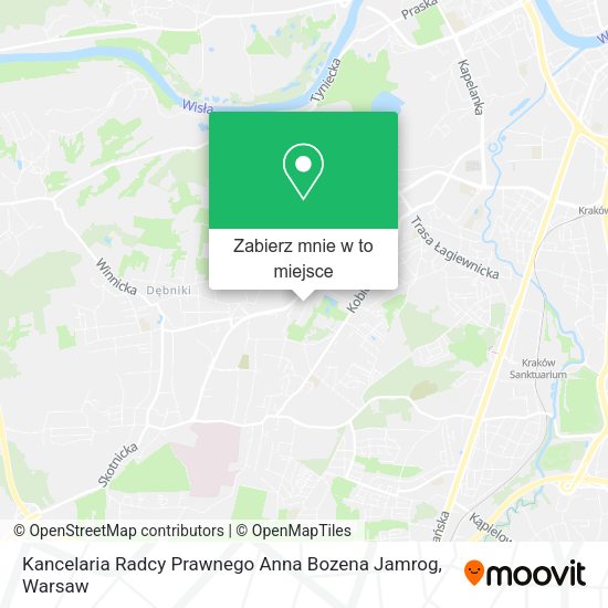 Mapa Kancelaria Radcy Prawnego Anna Bozena Jamrog