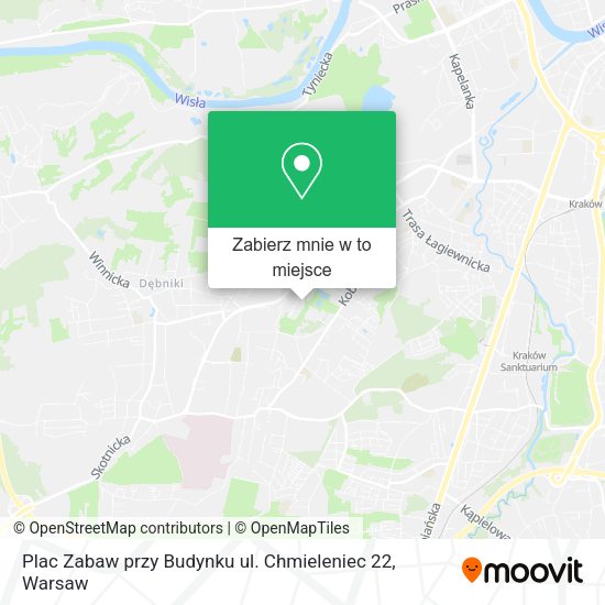 Mapa Plac Zabaw przy Budynku ul. Chmieleniec 22