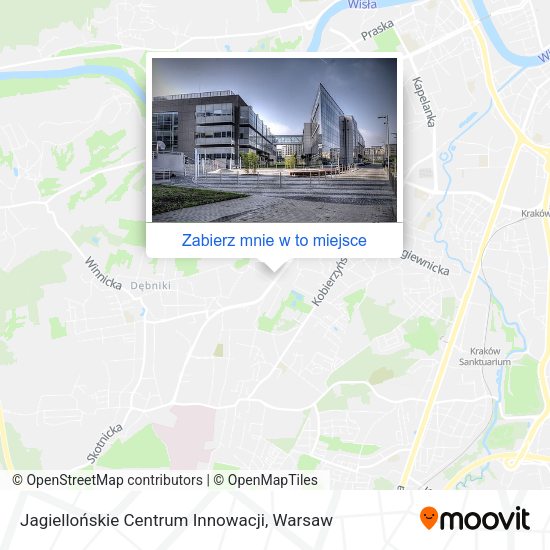 Mapa Jagiellońskie Centrum Innowacji