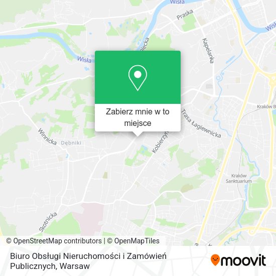 Mapa Biuro Obsługi Nieruchomości i Zamówień Publicznych