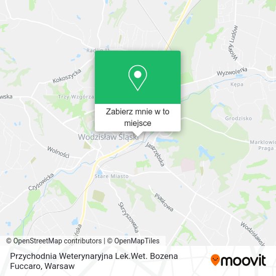 Mapa Przychodnia Weterynaryjna Lek.Wet. Bozena Fuccaro