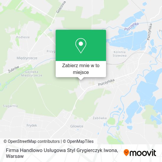 Mapa Firma Handlowo Usługowa Styl Grygierczyk Iwona