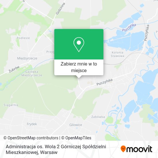 Mapa Administracja os. Wola 2 Górniczej Spółdzielni Mieszkaniowej