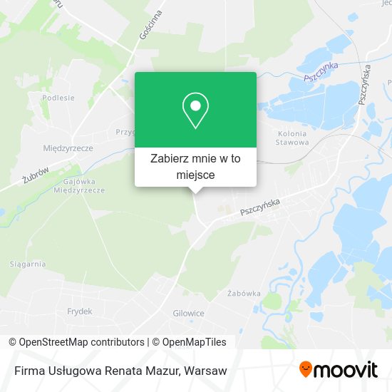 Mapa Firma Usługowa Renata Mazur