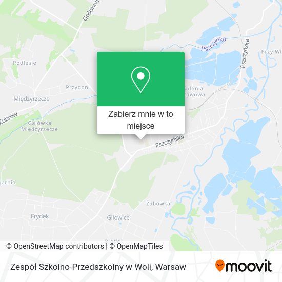 Mapa Zespół Szkolno-Przedszkolny w Woli