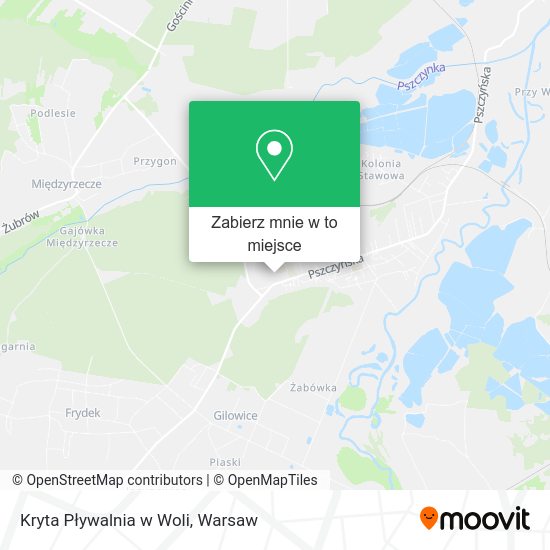 Mapa Kryta Pływalnia w Woli