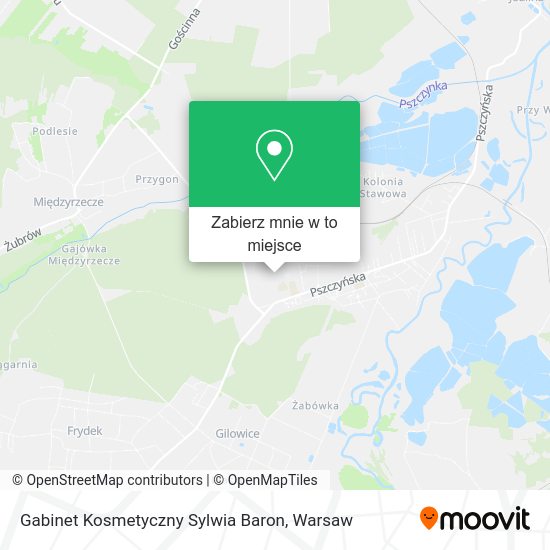 Mapa Gabinet Kosmetyczny Sylwia Baron