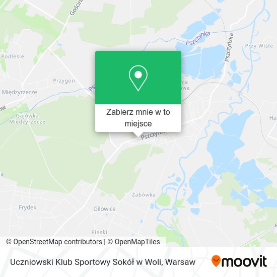 Mapa Uczniowski Klub Sportowy Sokół w Woli