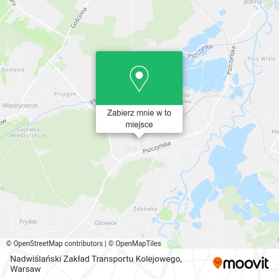 Mapa Nadwiślański Zakład Transportu Kolejowego