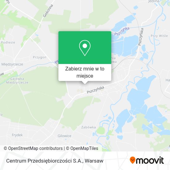 Mapa Centrum Przedsiębiorczości S.A.