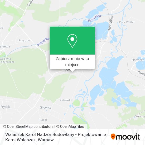 Mapa Walaszek Karol Nadzór Budowlany - Projektowanie Karol Walaszek