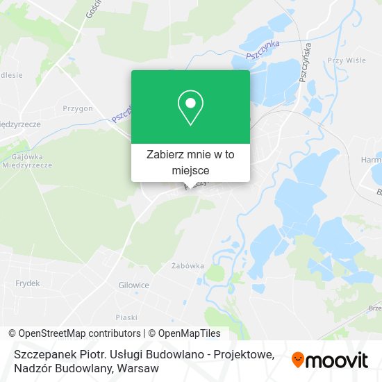 Mapa Szczepanek Piotr. Usługi Budowlano - Projektowe, Nadzór Budowlany