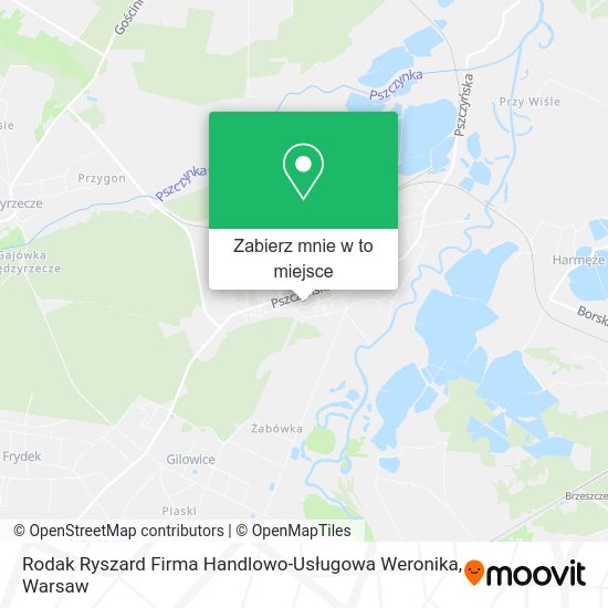 Mapa Rodak Ryszard Firma Handlowo-Usługowa Weronika