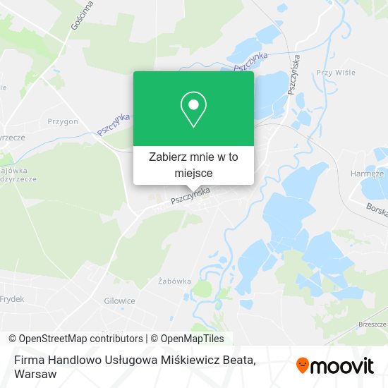 Mapa Firma Handlowo Usługowa Miśkiewicz Beata