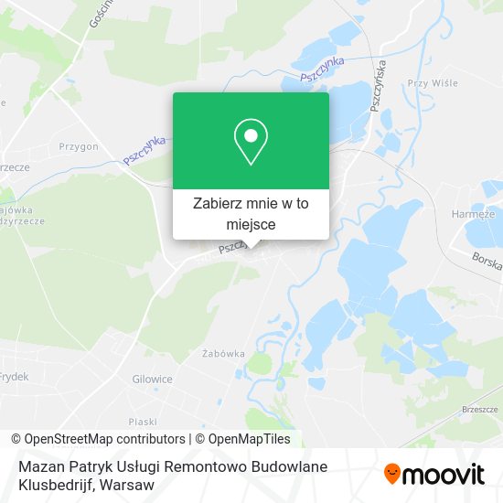 Mapa Mazan Patryk Usługi Remontowo Budowlane Klusbedrijf