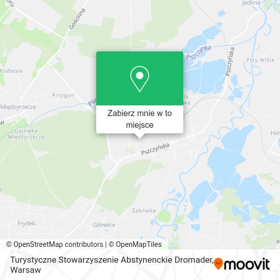 Mapa Turystyczne Stowarzyszenie Abstynenckie Dromader