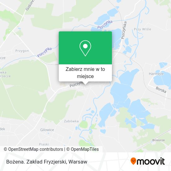 Mapa Bożena. Zakład Fryzjerski