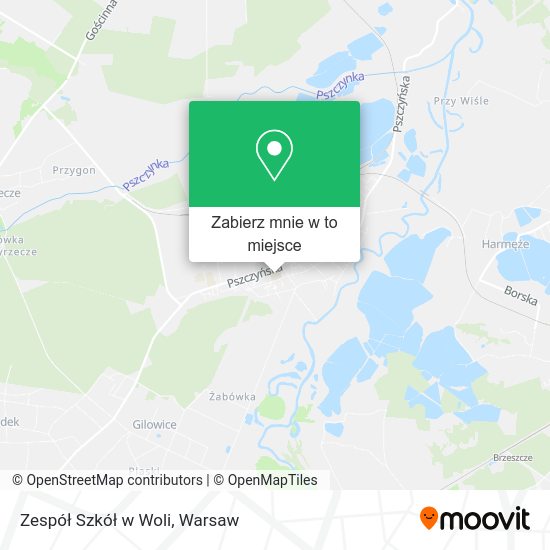 Mapa Zespół Szkół w Woli