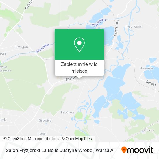 Mapa Salon Fryzjerski La Belle Justyna Wrobel