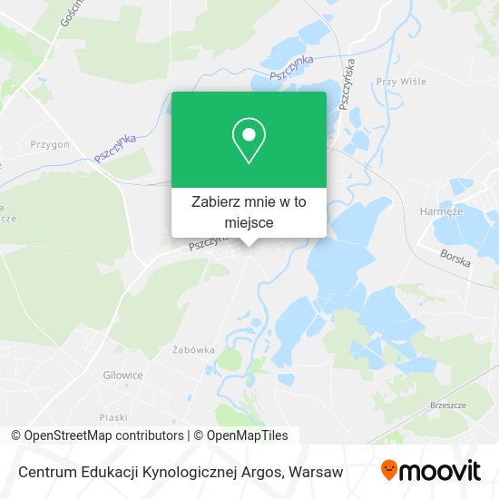 Mapa Centrum Edukacji Kynologicznej Argos