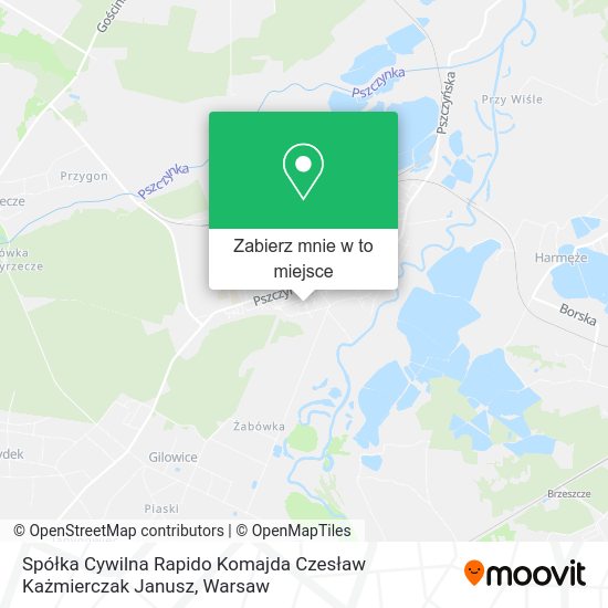 Mapa Spółka Cywilna Rapido Komajda Czesław Każmierczak Janusz