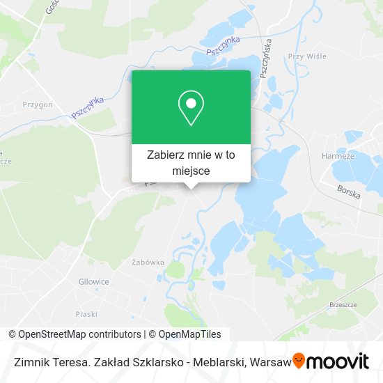 Mapa Zimnik Teresa. Zakład Szklarsko - Meblarski