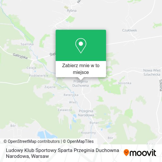 Mapa Ludowy Klub Sportowy Sparta Przeginia Duchowna Narodowa