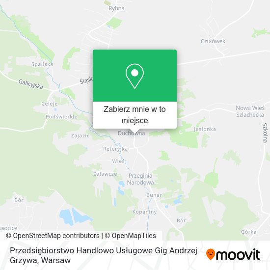 Mapa Przedsiębiorstwo Handlowo Usługowe Gig Andrzej Grzywa