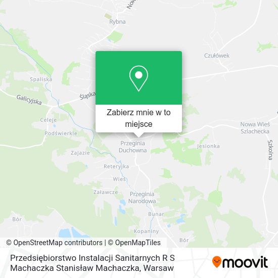 Mapa Przedsiębiorstwo Instalacji Sanitarnych R S Machaczka Stanisław Machaczka