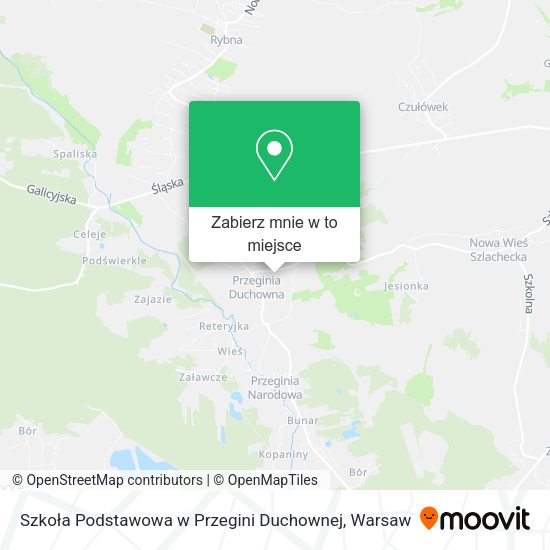 Mapa Szkoła Podstawowa w Przegini Duchownej