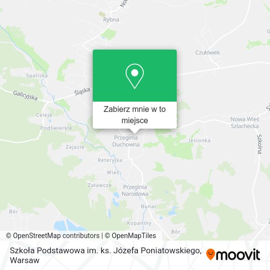 Mapa Szkoła Podstawowa im. ks. Józefa Poniatowskiego