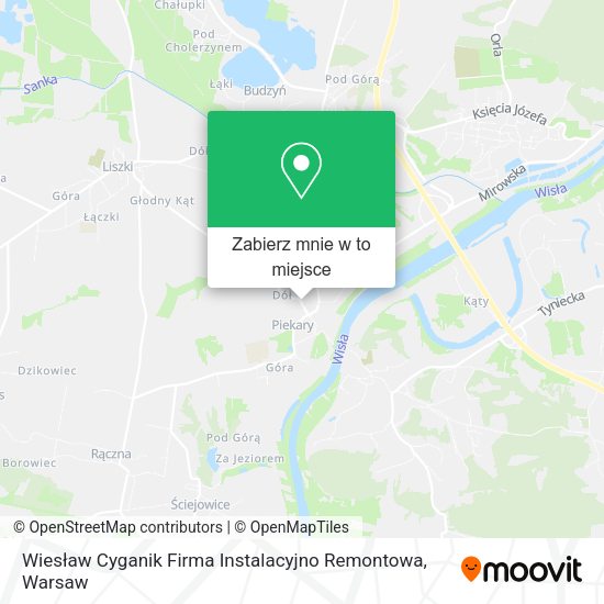 Mapa Wiesław Cyganik Firma Instalacyjno Remontowa